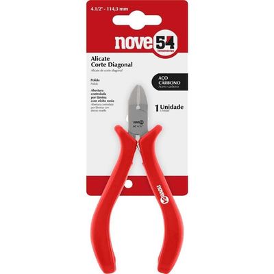 Alicate Corte Diagonal 4.1-2'' Aço Carbono Polido Nove54