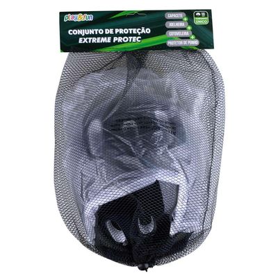 Kit Proteção Extreme Play&Fun Preta