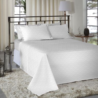 Jogo de Cama King Size 100% Algodão 180 Fios Nova América - 7899