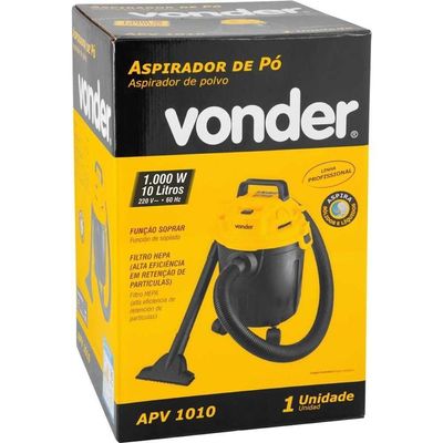 Aspirador De Pó E Líquido 1000W Apv 1010 Vonder 220V