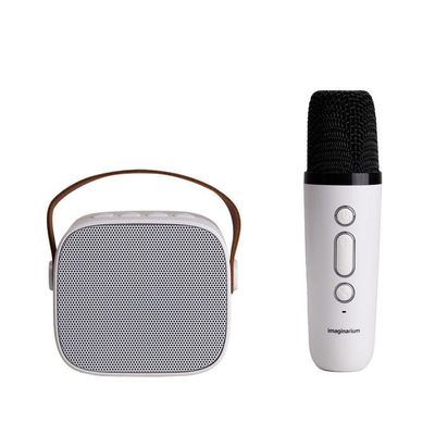 Mini Karaoke E Microfone Branco