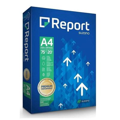Papel Sulfite A4 75g 500 Folhas Premium Branco - Report