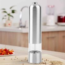 Moedor Pimenta Ou Sal Gourmet Eletrico A Pilha Aço Inox