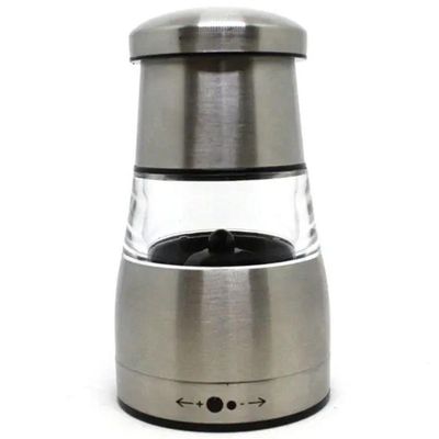Mini Moedor Manual Pimenta Ou Sal Em Aço Inox E Acrilico