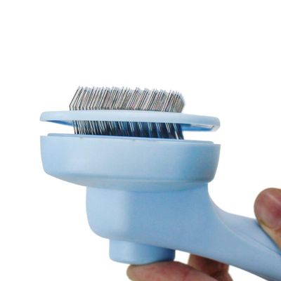 Rasqueadeira Removedor Tira Pelos Pet Animais Cachorro Gato Azul