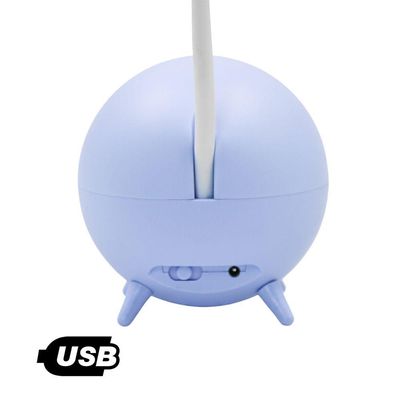 Luminaria De Mesa Decorativa Usb Portatil Articulavel Abajur P- Leitura Estudo Patinho Azul