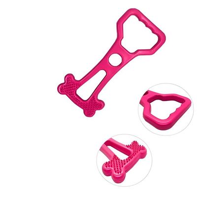 Mordedor Puxador Canino Brinquedo Cachorro Pet Diversão Rosa