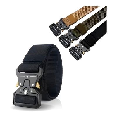 Cinto Tático Com Fivela De Engate Multifuncional Prático Eficiente Preto