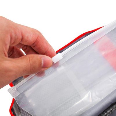 Primeiros Socorros Bolsa Organizador Emergencia Porta Medicamentos Cinza