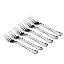Kit 6 Garfos Aço Inox Talher Mesa Cozinha Buffet Restaurante