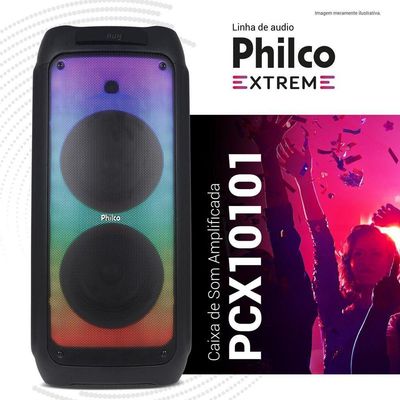 Caixa De Som Amplificada Philco Full Led 2000W PCX10101 Bivolt