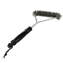 Escova Limpa Grelha Churrasqueira Cerdas De Aço Grill Espeto