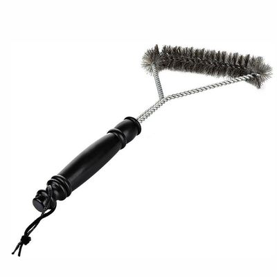 Escova Limpa Grelha Churrasqueira Cerdas De Aço Grill Espeto