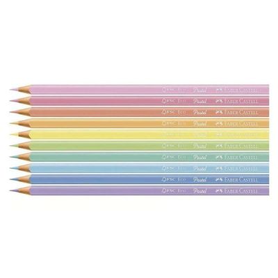 Lápis De Cor Ecolápis 120510p 10 Cores Pastel - Faber Castell