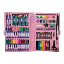 Estojo Maleta De Pintura Infantil Frozen 86 Peças Rosa - Tend Tudo
