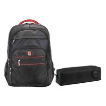 Kit Mochila Escolar Notebook V-1062 E Estojo Académie Preto - Vighs