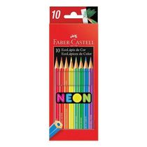 Lápis De Cor Ecolápis 120410n 10 Cores Neon - Faber Castell