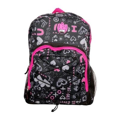 Mochila Escolar Infantil Sbdv-2033 Estampada Preto - Fuseco