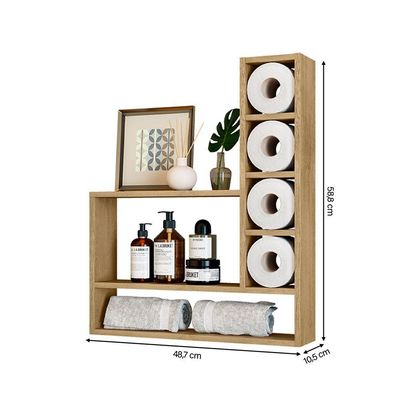 Porta Papel Higiênico Decorativo Romenia Cinamomo