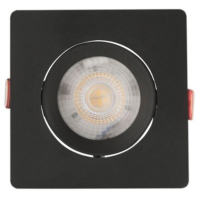 Spot Led Tramontina Quadrado 5 W 6500 K Preto Com Luz Branca
