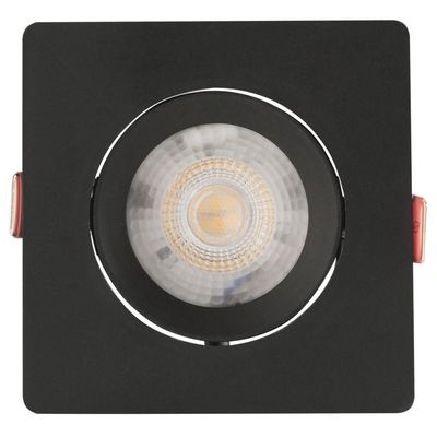Spot Led Tramontina Quadrado 5 W 6500 K Preto Com Luz Branca