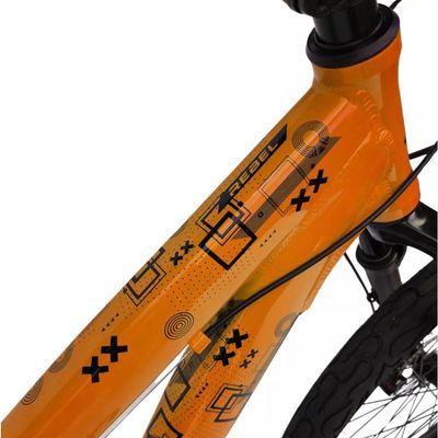 Bicicleta Aro 26 Freeride Gta Rebel Laranja 1x7v Câmbio Shimano