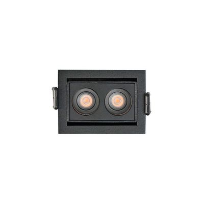 Spot De Embutir Nordecor Downlight Powerus Led Direcionável Alto Irc 90 4w Bivolt Preto 3000k