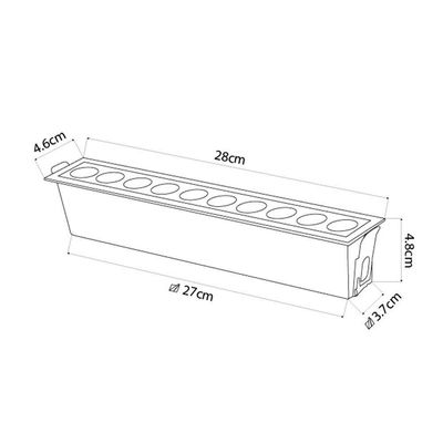Spot De Embutir Nordecor Downlight Powerus Led Alto Irc 90 20w Bivolt Preto 4000k