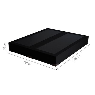 Base para Cama Box Queen Joe Suede (36x158x198) Preta