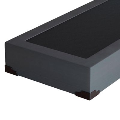 Base para Cama Box Solteiro Joe Suede (36x88x188) Grafite