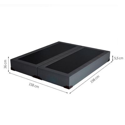 Base para Cama Box Queen Joe Suede (36x158x198) Grafite