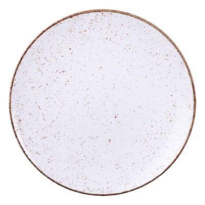 Prato Raso Tramontina Rustico Marrom MaxForc Porcelana 30cm