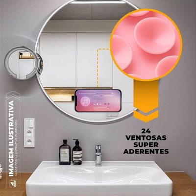 Kit Capa Crystal Slim para iphone 17 Air +  Ventosa - Rosa - Gshield