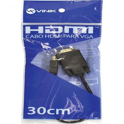 Cabo Conversor Hdmi X Vga 1080i 30cm