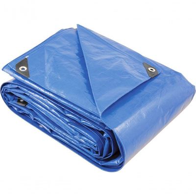 Lona Polietileno 7x4m Azul 200 Micras Reforçada Vonder Plus