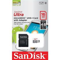 Cartão De Memória Micro Sd Sandisk Ultra 16gb Classe 10