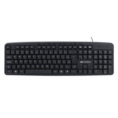 Teclado Multimídia Usb C3tech Kb-m40bk Abnt2 1,4m - Preto