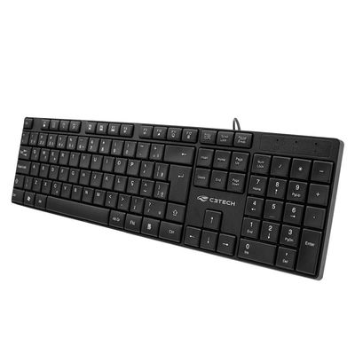 Teclado C3tech Kb-m11bk Usb Abnt2 2m ? Preto