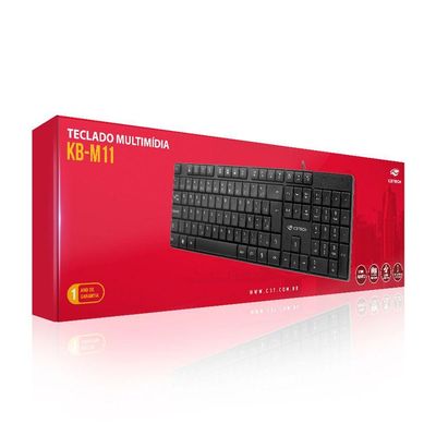 Teclado C3tech Kb-m11bk Usb Abnt2 2m ? Preto