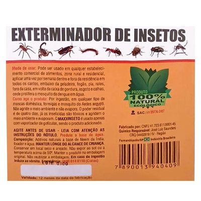 Exterminador De Baratas Maxxinseto Power 1 Litro - 100% Natural