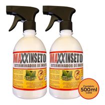 Kit 2 Exterminadores De Insetos Maxxinseto Power 500 Ml - 100% Natural