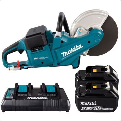 Cortador De Concreto + Bateria 18v 6.0ah + Carregador Kit-dce090- Makita 110V