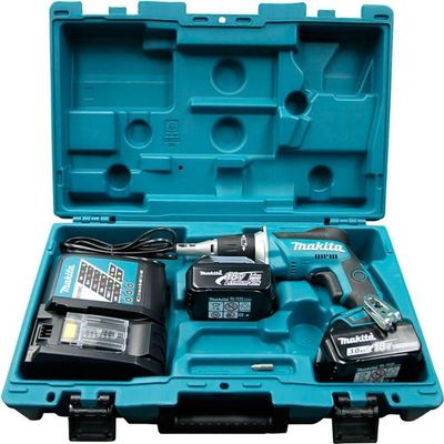 Parafusadeira Sem Fio 18v Motor Bl Resistente Água 2 Baterias Carrregador Maleta Dfs452rfe Makita