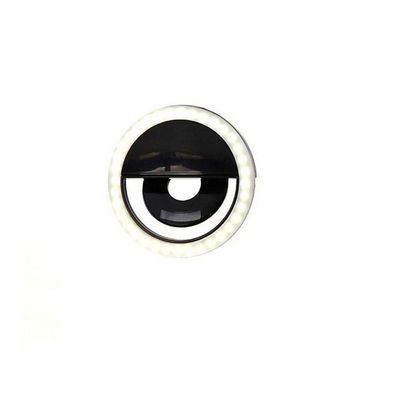Luz Selfie Ring Light Clipe Anel Led Flash Celular Universal Azul
