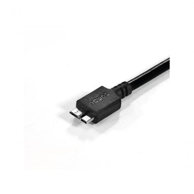 Cabo Hd Externo Usb A 3.0 Macho Micro Usb B 3.0 (10 Pinos) 28awg Puro Cobre 3 Metros