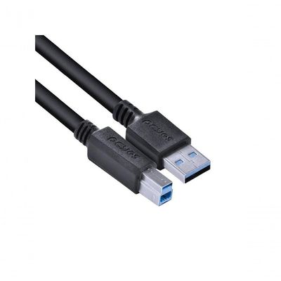 Cabo Impressora E Hd Externo Usb A 3.0 Macho Usb B 3.0 Macho 28awg Puro Cobre 3 Metros