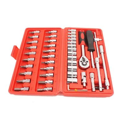 Conjunto Kit Ferramentas Soquete 1-4 46pçs Reparos