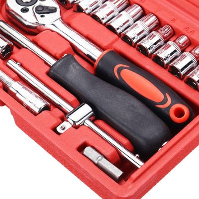 Conjunto Kit Ferramentas Soquete 1-4 46pçs Reparos