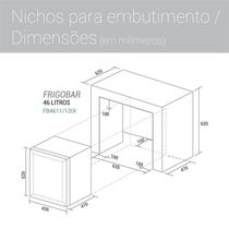 Frigobar 46 Litros Inox Suggar 110V
