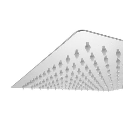 Chuveiro Ducha Quadrado Aquecimento Solar Ou Gás Metal Inox Cromado Articulável Com Braço 30x30cm